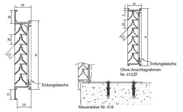 Lüftungsgitter W12 Standard
